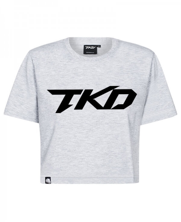 Koszulka TKD Crop top (Szaro - Czarna)