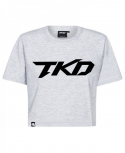 T-shirt TKD Crop top (Grey - Black)