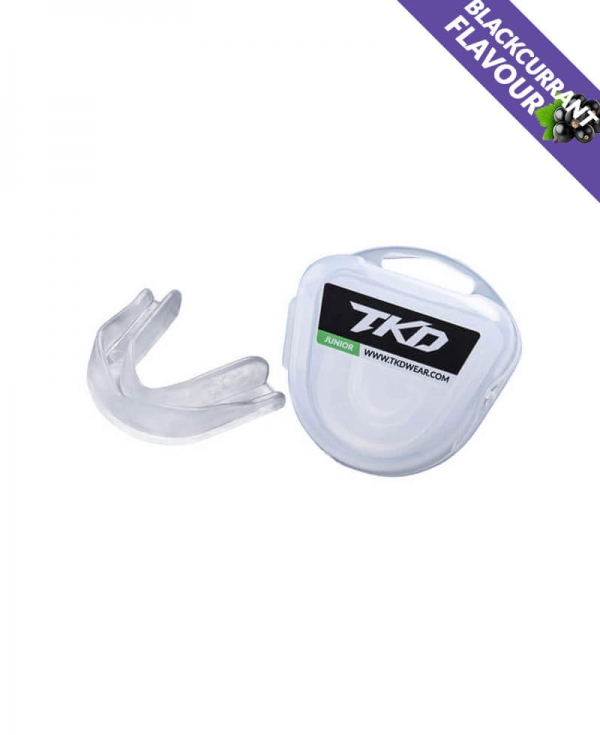 TKD Mouth Guard - transparent (blackcurrant flavour)