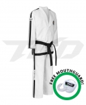 TKD Wear DOBOK - Black Belt 4-6 Degree ONYX